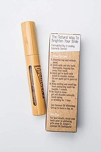 [Australia - AusPower] - Dr. Ginger's Coconut Oil Tooth Whitening Pen – Rapid Brightening for Sensitive Teeth and Gums - Mint Flavor, 0.35oz - Blended with Teeth Whitening Essence and Xylitol for Brighter Smile 