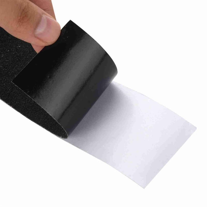 Anti Slip Tape2 Inch x 16 Ft – Adhesive Grip Traction Tape for Stairs, Floors, Scooter Decks, Waterproof Indoor & Outdoor Safety Application(Black) Black
