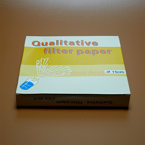 Deschem qualitative filter paper, 150mm diameter, medium speed, 15-20μm, 100 sheets per pack, 2 packs