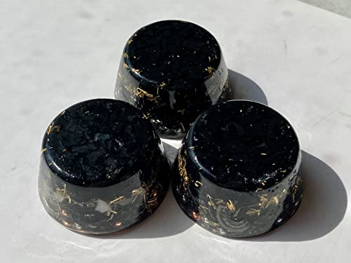 Shungite Single Crystal Small Tower Buster Orgone Generator Energy Accumulator PERFECT GIFTING TOOL! Orgonite Many Beautiful Ingredients!(Shungite) Shungite