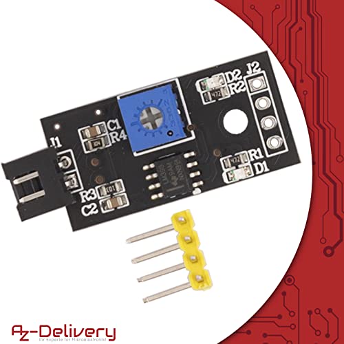 AZDelivery Soil Moisture Sensor, Moisture Detector and Plant Moisture Meter with Corrosion Resistant Probe for Automatic Watering System Compatible with Arduino and Raspbery Pi 1