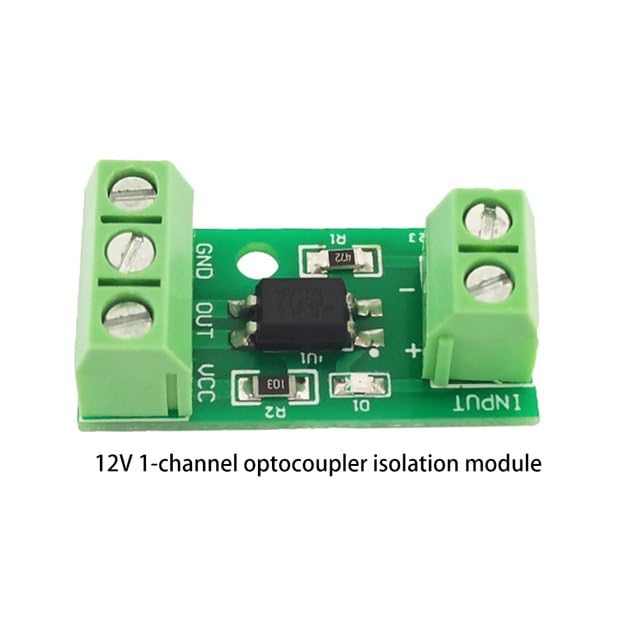 [Australia - AusPower] - 1Pc Green 1-Channel PC817 Optocoupler Isolation Module Optoelectronic Isolator Signal Isolation and Anti-Interference 3-5V 12V 24V Optocouplers Optoelectronic Products(3-5V) 