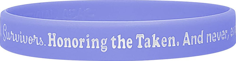 [Australia - AusPower] - Supporting the Fighters, Admiring the Survivors, Honoring the Taken Silicone Wristband (10 Pack) Periwinkle 