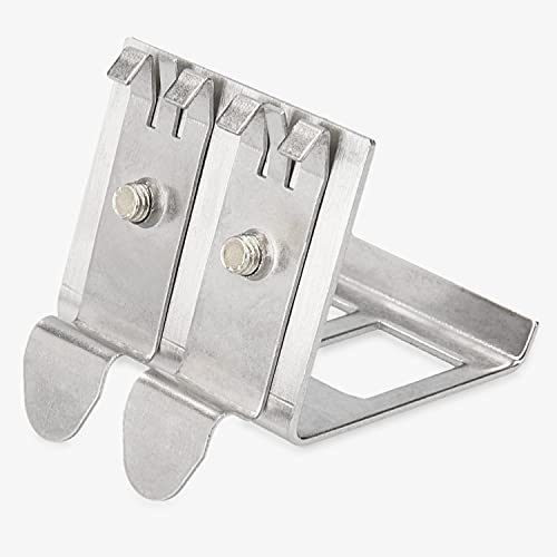 kwmobile Keystone Module and DIN Rail Adapter Set - Fits Standard DIN Rail - 4 x CAT 6A Modules 2 x Holders - RJ45 Socket Shielded - Tool-Free