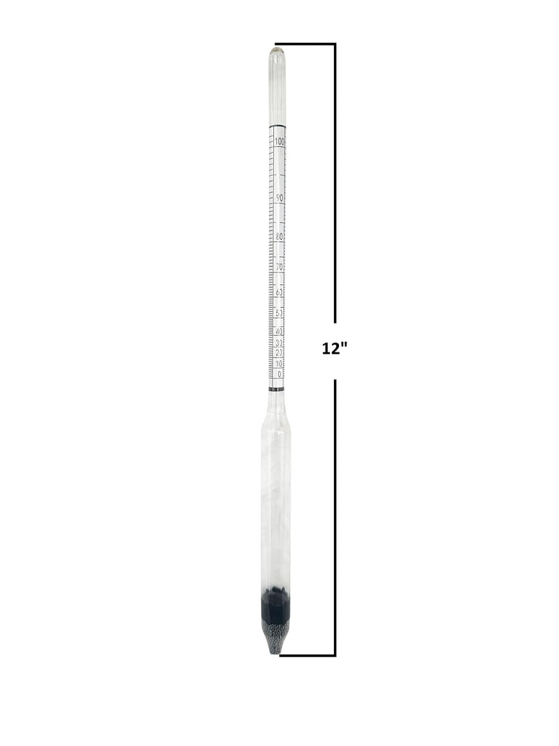 [Australia - AusPower] - Alcohol Hydrometer 0-100% Pack of 2 
