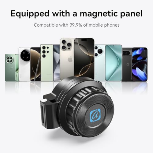 APEXEL Magnetic Telescope Phone Adapter, 45-55mm Aluminum Foldable Photo Adapter Fits All Smartphone, Universal Phone Mount for Binocular, Monocular, Microscope, Spotting Scope