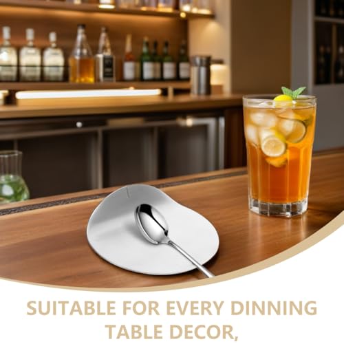 Luxshiny 2 pcs Spoon Rest Wear-Resistant Scoop Holder for Restaurant Tables Compact Tableware Stand for Chopsticks Spoons and Utensils 3.93 X 3.14 X 0.98 in Easy to Clean