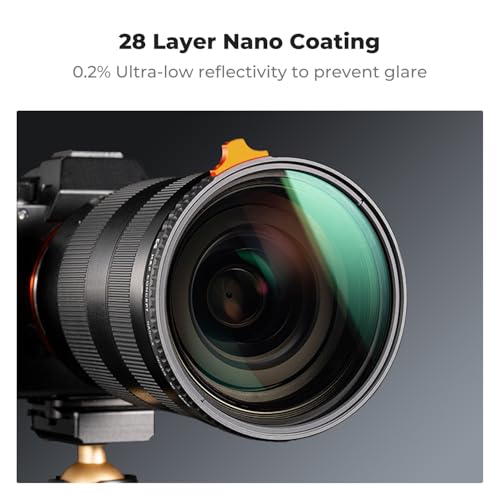 K&F CONCEPT 52mm Variable ND Camera Lens Filter ND3-1000 (1.5-10 Stops)