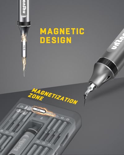 Banshu Mini Electric Screwdriver 52-in-1 precision screwdriver set with assorted interchangeable bits