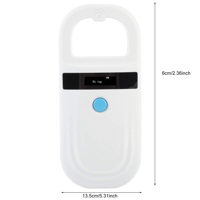 Pet Microchip Reader RFID 134.2Khz, Pet ID Microchip Scanner with 0.91 Inch High Brightness OLED Display and Rechargable by Type-C for Animal Tracking