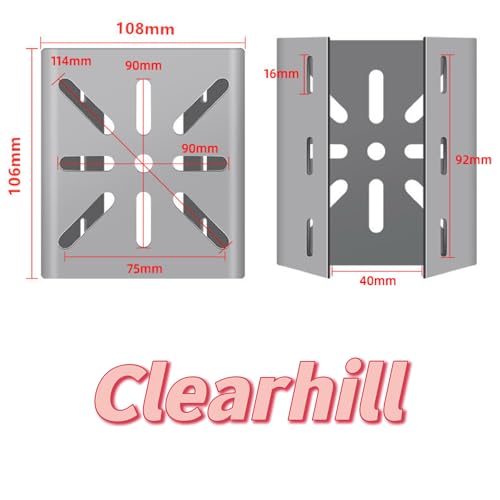 Stainless Steel Pole Mount Bracket for Security Cameras, Vertical CCTV Camera Corner Bracket with Adjustable Straps (2) 2