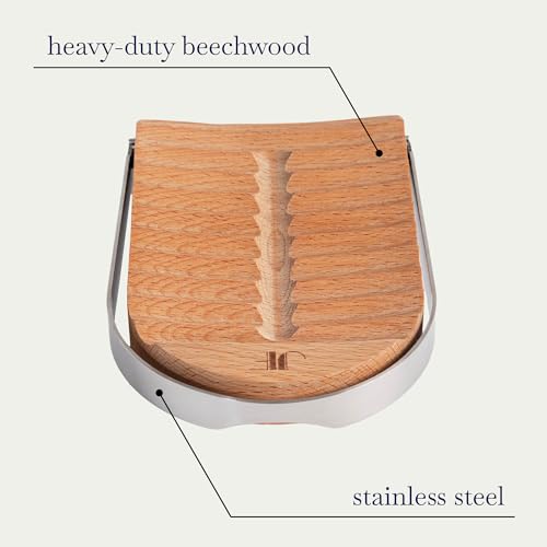 Spoon Rest Pot Holder - Wood and Stainless Steel Pot Lid Holder and Spoon Rest for Stove Top or Kitchen Counter, Foldable, Adjustable Stand for Cookbook, Pan Lid, Cooking Utensil, Ladle