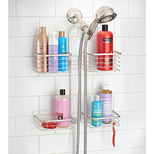 iDesign Hanging Handheld Shower Hose Caddy, Satin
