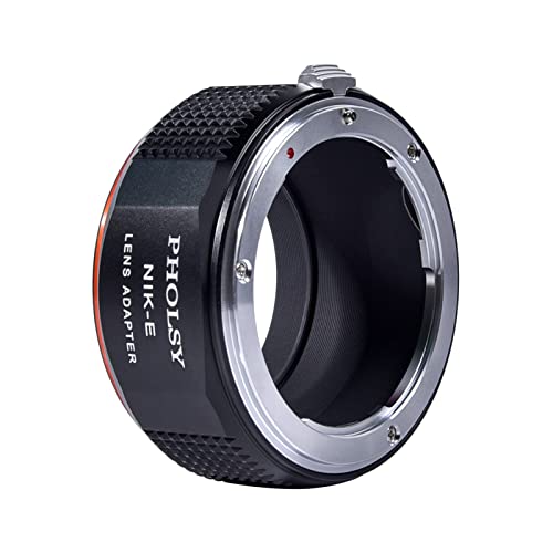 PHOLSY Lens Mount Adapter Compatible with Nikon F Lens and Sony E Camera Nikon F to Sony E