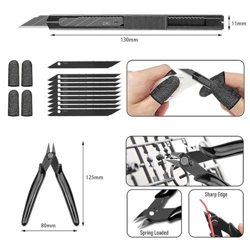 3D Printing Tool Kit Essential 3D Print Tools For Removing, Smoothing, Finishing, Deburring, Craving, Drilling 3D Print Accessories For,Finishing Tool Kit