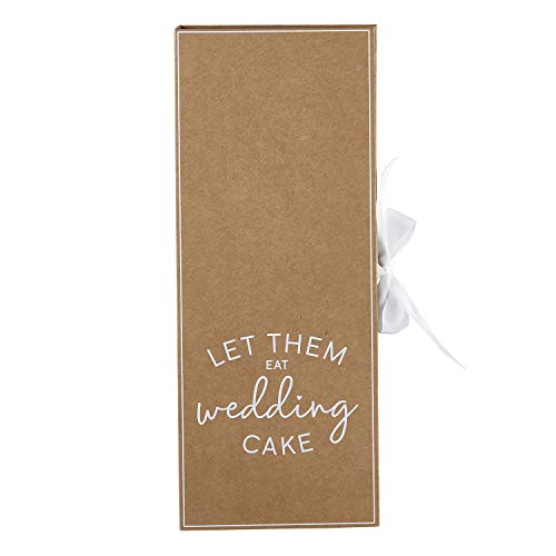 Santa Barbara Design Studio wedding cardboard gift set with two cake servers, featuring elegant design for cake and pastry serving.