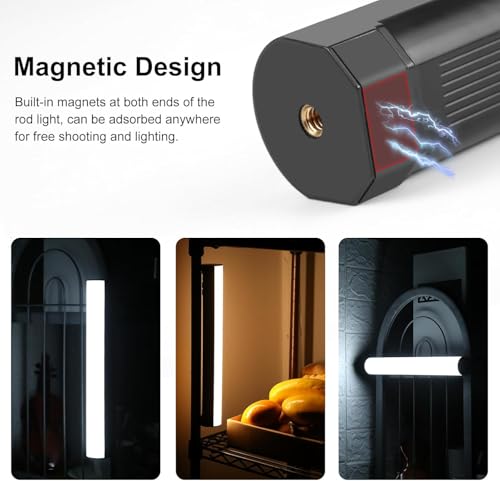 OBEST Upgrade Light Box & Soft Box, 16" x 16" Photo Box with Lights Portable Folding Photo Studio Light Box Photography with PVC Backdrops for Product Photography (30cm RGB Full Color Strip Light) 30cm RGB full color strip light