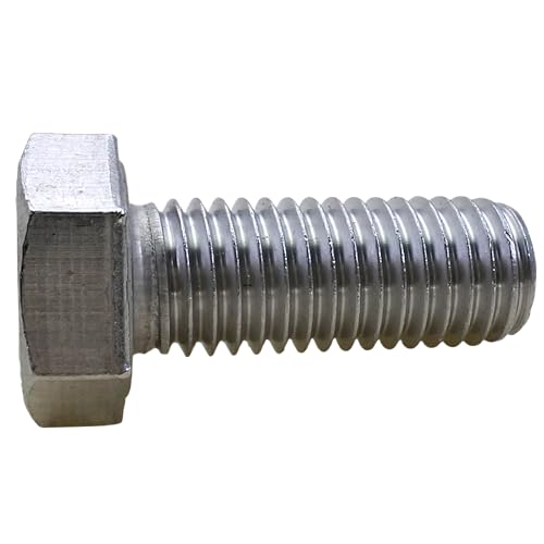 Pack of 5 M14x30mm 304 stainless steel hex head cap screws with 2mm thread pitch by MARO MEGASTORE