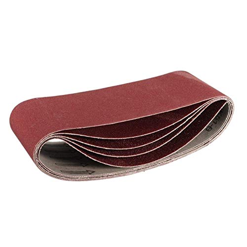 Zivisk 2 x 27 inch sanding belts, assorted 60-320 grit aluminum oxide belts for woodworking and metal polishing