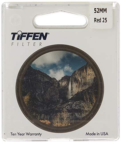 Tiffen 52mm 21 Filter (Orange) and Tiffen 52mm 25 Filter (Red) Orange Filter + 52mm 25 Filter
