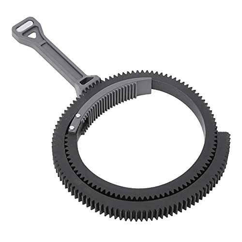 Zoom Follow Focus Handle Lever, Adjustable Gear Drive Belt Grey