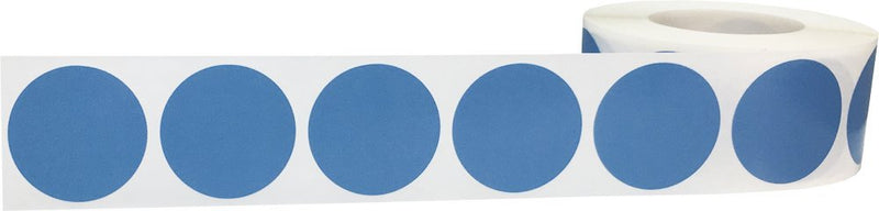 Steel Blue Color Coding Labels for Organizing Inventory 1 Inch Round Circle Dots 500 Total Adhesive Stickers On A Roll Steel Blue