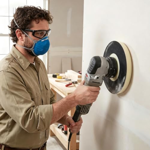 DOODLREAM 8.5-inch drywall sander backing pad with 0.8-inch sponge cushion buffer, four-piece set