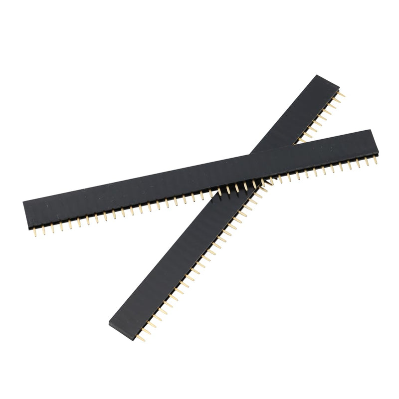 2.54 mm Breakaway Board 40-Pin Female Header Pin Headers 40 Pin Single Row Straight Pin Hole Grid Board for Arduino Shield (Pack of 20) 20 x female pins