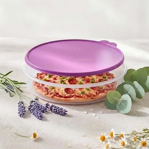 Tupperware 12" Round Container with Seal (Raddish)