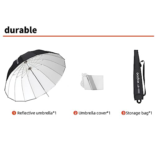 Godox 41.3" / 105cm Parabolic Deep Reflective Umbrella White Inner 41.3"