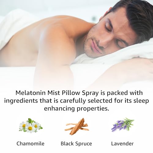 Deep Sleep Pillow Spray Lavender Chamomile Essential Oil Aromatherapy Mist for Sleep Relaxation Calming Stress Relief Bedtime Shower Spray Luxury Gift