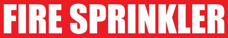 Sprinkler Fire Permanent Adhesive Vinyl Label Pipe Marker 12x2.5 in. Set of 5 Pipe Markers Only Pipe Markers Only Set of 5