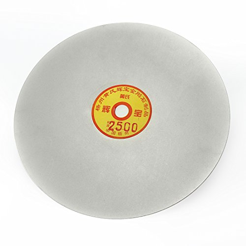 uxcell 250mm 10-inch Grit 2500 Diamond Coated Flat Lap Disk Wheel Grinding Sanding Disc 2500 Grit