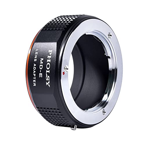 PHOLSY Lens Adapter Compatible with Minolta MD MC Lens and Sony E Camera Minolta MD to Sony E