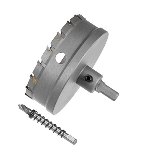 uxcell Carbide Hole Saw Drill Bit 100mm Hole Cutter with Limit Step