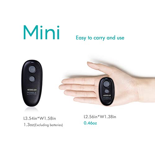 AODELAN Camera Remote Wireless Shutter Release Compatible for Canon EOS R, RP, 200D(SL2), 250D(SL3), T7, T6, 6D Mark II, 7D Series, M6; Olympus OM-D E-M1 MRK II, OM-D E-M5 II