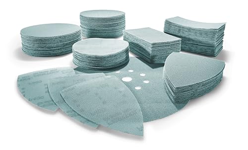 Festool 203291 Abrasive Net STF 80 x 133 P240 GR NET/50, Steel Grey, Set of 50 Pieces | Ideal for wood, varnish and spatula - ceramic and aluminum oxide - mesh abrasive for orbital sanders Sanding Discs P80 * 203285