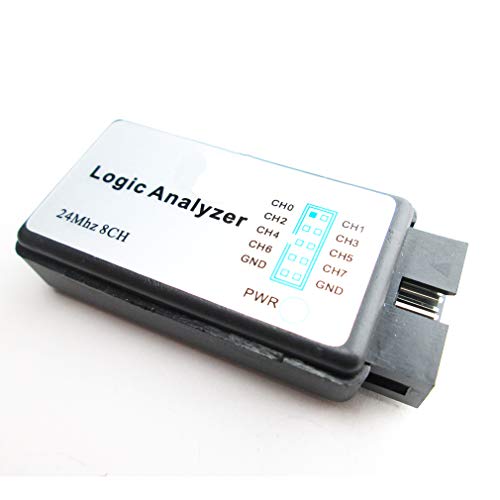 Hailege 24MHz 8CH USB Logic Analyzer Device With EMI Ferrite Ring USB Cable 24MHz 8 Channel UART IIC SPI Debug ARM FPGA M100 SCM