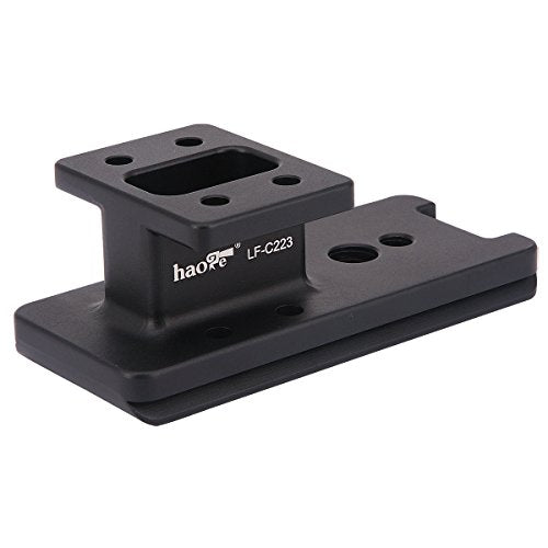 Haoge LF-C223 Lens Collar Replacement Foot Tripod Mount Ring for Canon EF 300mm f2.8L is II USM and EF 400mm f4 DO is II USM Lens Built-in Arca Type Quick Release Plate