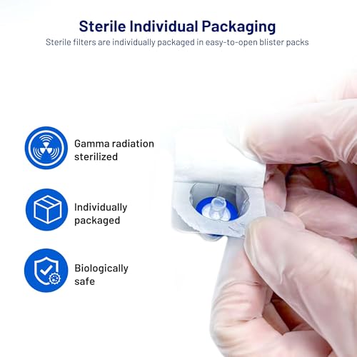 Locofiltr sterile PES syringe filters, 13mm, 0.22um, individually packed, 10 pack