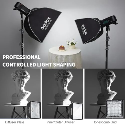 Godox Quick Release Softbox UL-12"x18",Bowens Mount Umbrella Softbox 30 x45 cm