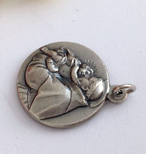 I G J SAINT ANTHONY OF PADUA MEDAL - THE PATRON SAINTS MEDALS - 100% MADE IN ITALY Saint Anthony with Chain