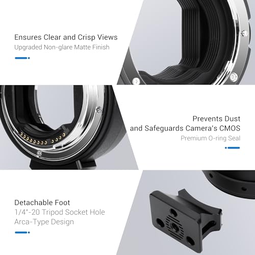 EF-EOS R Auto Focus Lens Mount Adapter for Canon EF EF-S to RF R50 Adapter White