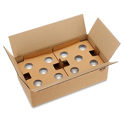 AmazonBasics GU 10 LED Spot Light Bulbs, 4.7 W (equivalent to 50 W), Warm White Colour, Pack of 10 10Stück (1er Pack) 4.7W (50W)