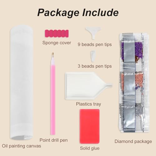 Domnpes Deer Diamond Art, Diamond Painting Kit for Adults