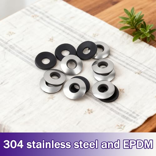Ranstac 3/8x1 sealing washers for screws and bolts, 100-piece pack in clear packaging