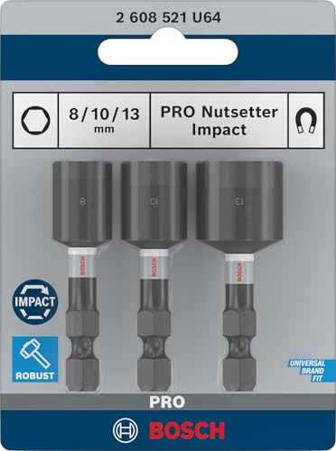 Bosch 3X PRO Nutsetter Impact 8 - 10 - 13 mm
