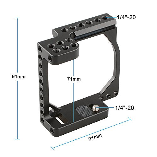 CAMVATE Tiny Cinema Camera Cage Kit for EOS-M Camera - 1850 Black-2