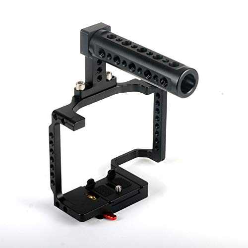 A9 Camera Cage for Sony A7RM3 / A7RM2 / A7M3 / A7M2 /A7SM2 Camera Stabilizer with Topo Handle Movable Quick Release Plate