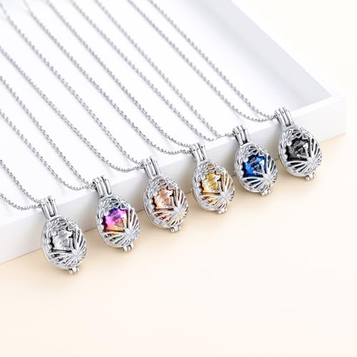 Minicremation Teardrop Butterfly Urn Necklace for Ashes Stainless Stee Hollow Mini Keepsake Urn for Women Men Cremation MemorialPendant Keepsake Jewelry Colorful-Always